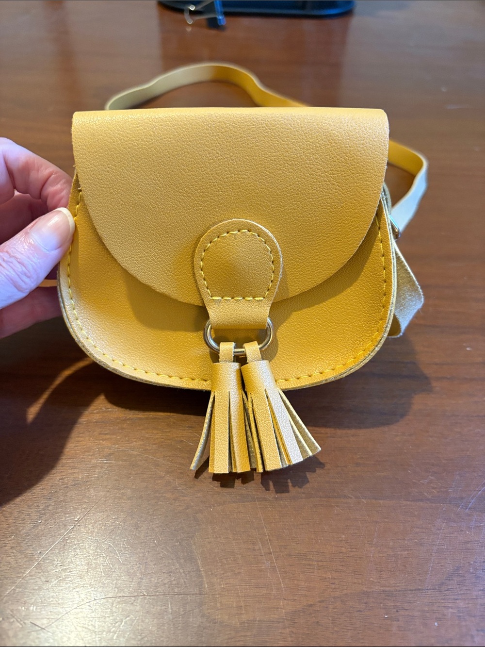 Target Yellow Kids Tassel Crossbody Saddle Bag
